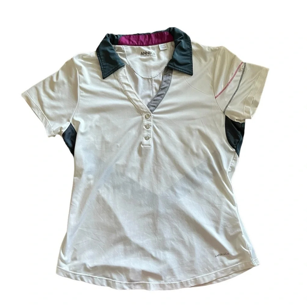 Annika‎ Cutter & Buck Women’s Short Sleeve Golf Shirt size Med